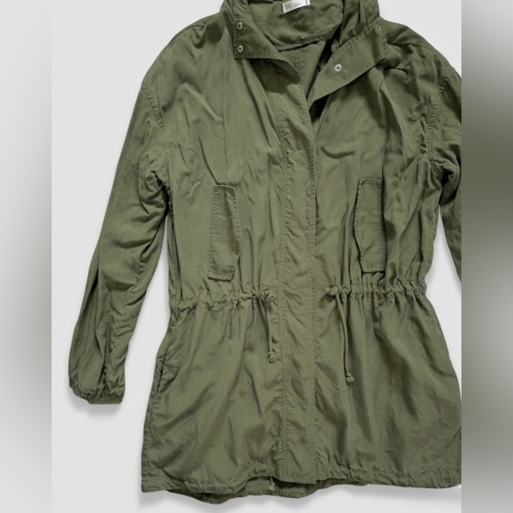 Gentle Fawn 100% Tencel Hooded Utility Jacket - Olive Green - Picture 3 of 6